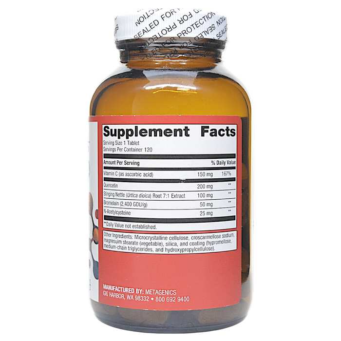 Sinuplex 120 Tablets Supplement Facts
