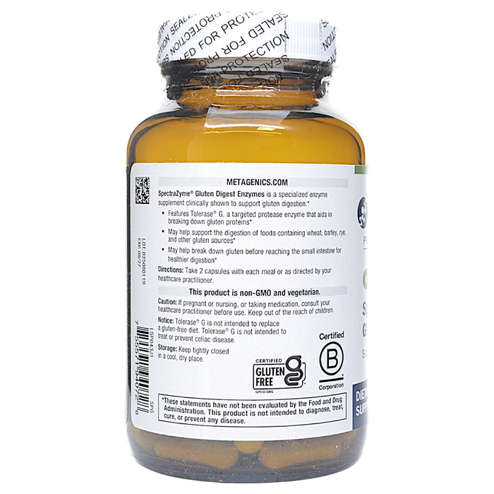 SpectraZyme Gluten Digest Enzymes 90 capsules Directions