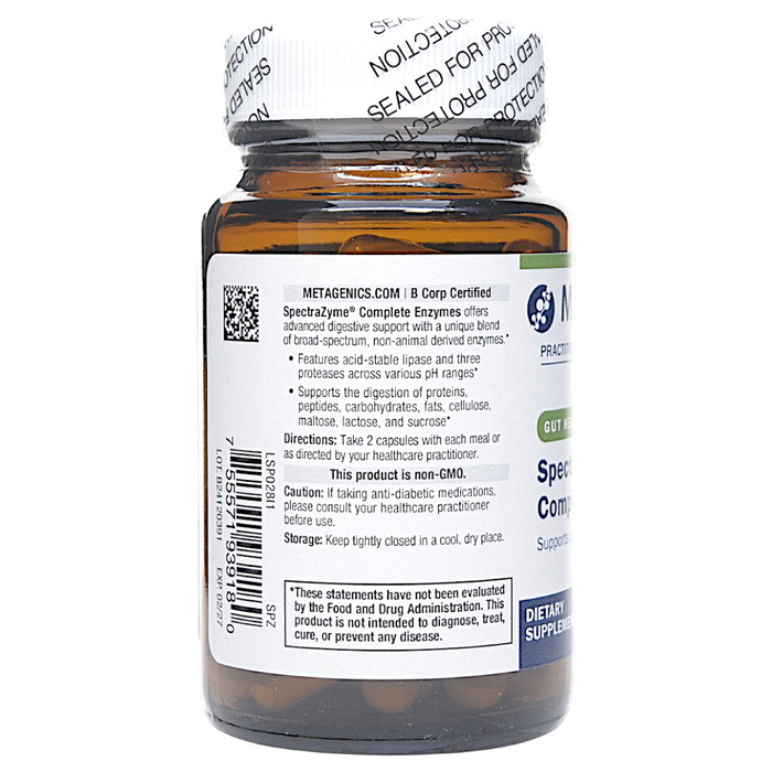 SpectraZyme Complete Enzymes 60 capsules Directions