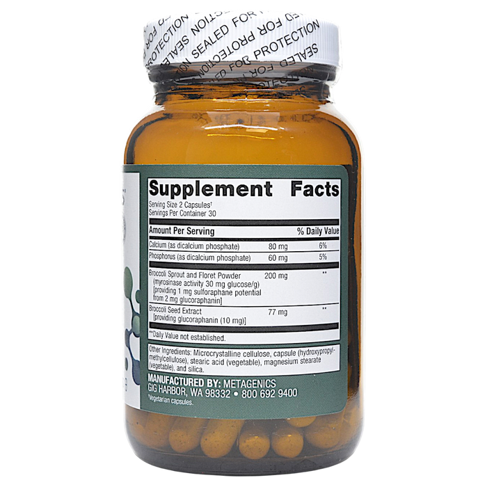 SulforaClear 60 Capsules Supplement Facts