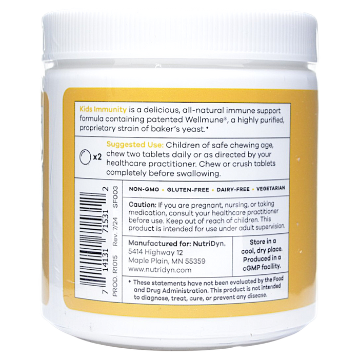Kids Immunity Lemon 60 chewable tablets Suggested Use