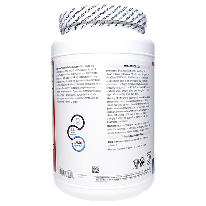 UltraClear Renew Detox Powder Chai 21 Servings Directions