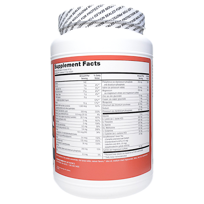UltraClear Plus Detox Powder Vanilla 21 Servings Supplement Facts