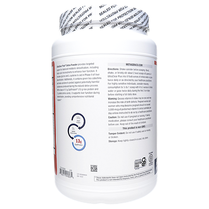 UltraClear Plus Detox Powder Vanilla 21 Servings Directions