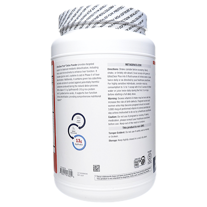 UltraClear Plus Detox Powder Berry 21 Servings Directions
