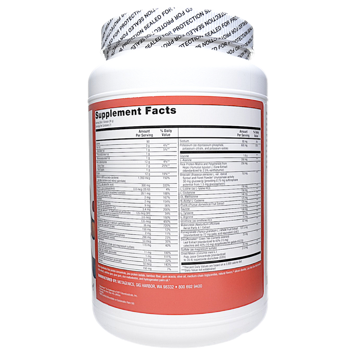UltraClear Renew Detox Powder Vanilla 21 Servings Supplement Facts