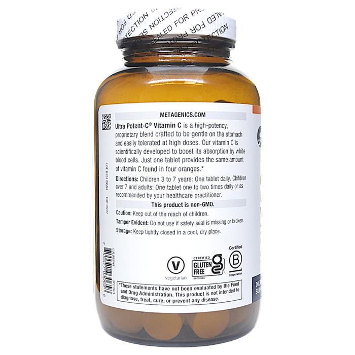 Ultra Potent-C Vitamin C 250 mg 90 Chewable Tablets Directions