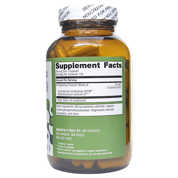 UltraFlora Balance Probiotic 120 capsules Supplement Facts