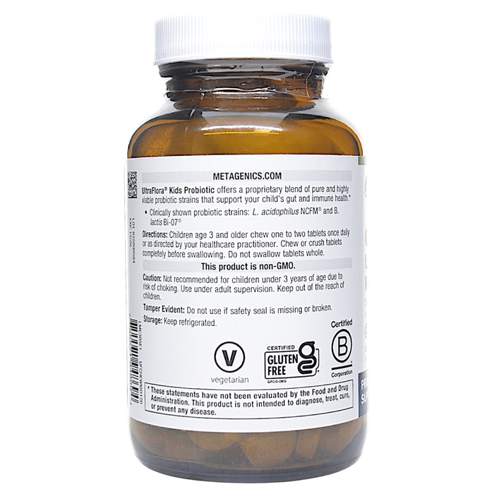 UltraFlora Kids Probiotic 120 chewable tablets Directions