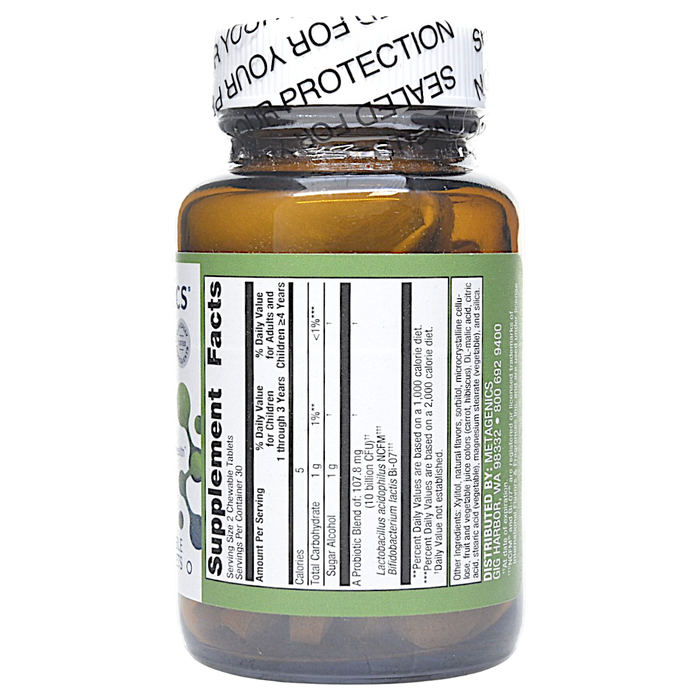 UltraFlora Kids Probiotic 60 chewable tablets Supplement Facts
