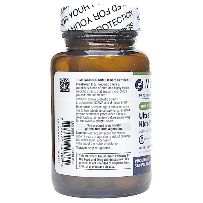 UltraFlora Kids Probiotic 60 chewable tablets Directions