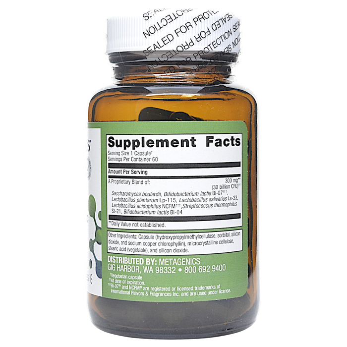 UltraFlora Spectrum Probiotic 60 capsules Supplement Facts