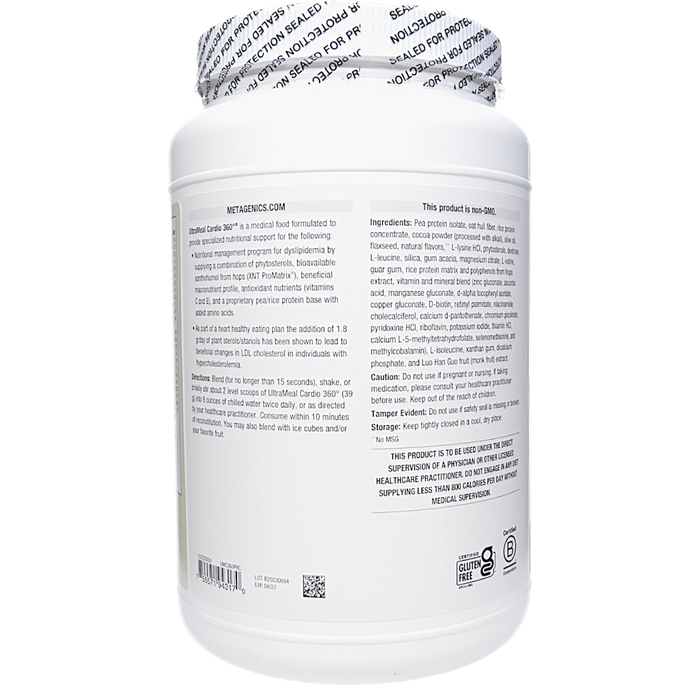 UltraMeal Cardio 360° Chocolate 14 Servings Directions