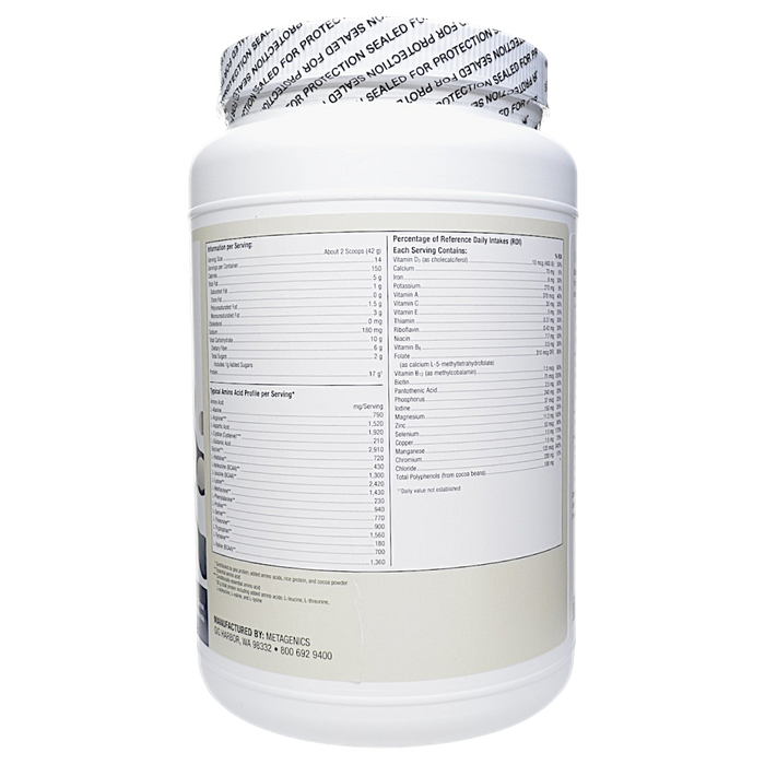 UltraMeal Advanced Protein Chocolate 14 Servings Supplement Facts