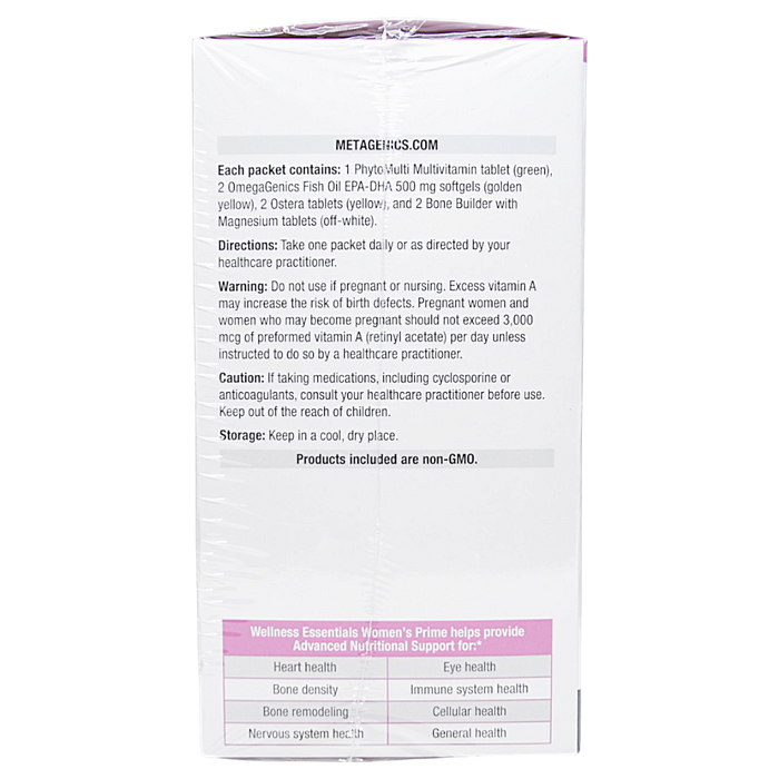 Wellness Essentials Women's Prime Daily Packs 30 Packets Directions