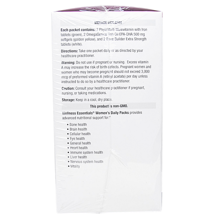 Wellness Essentials Women's Daily Packs 30 Packets Directions