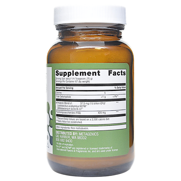 UltraFlora Synergy Probiotic 67 Servings Supplement Facts