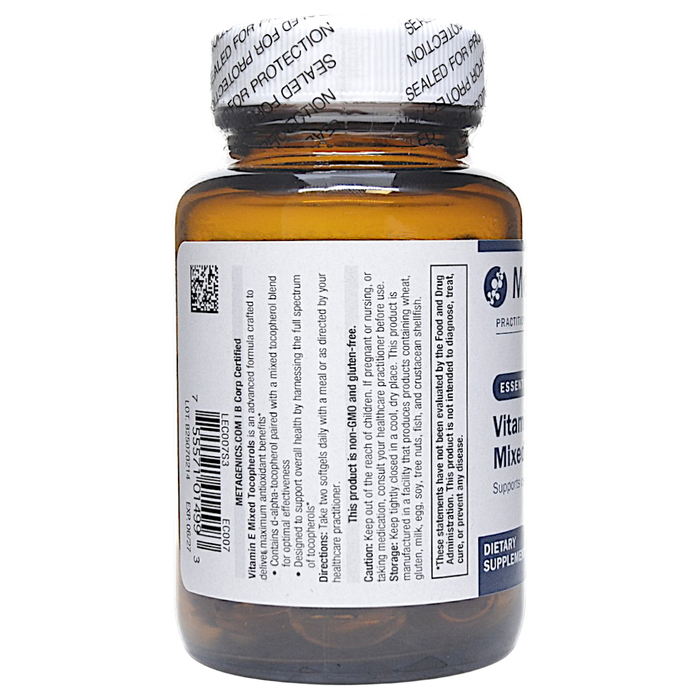 Vitamin E Mixed Tocopherols 60 Softgels Directions