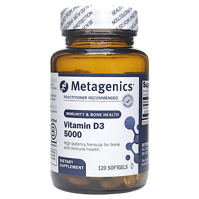 Metagenics, Vitamin D3 5000 120 softgels