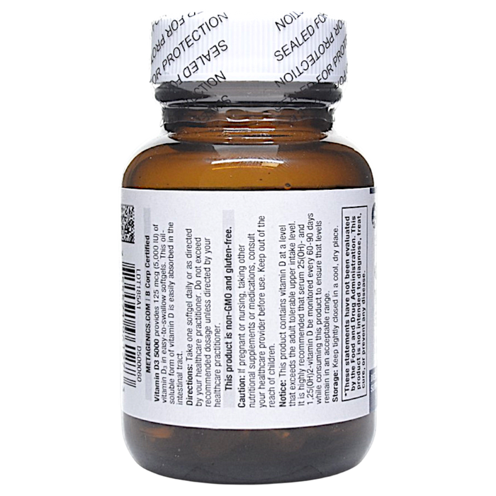 Vitamin D3 5000 60 softgels Directions