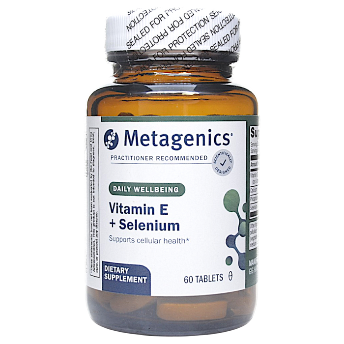 Metagenics, Vitamin E + Selenium 60 Tablets