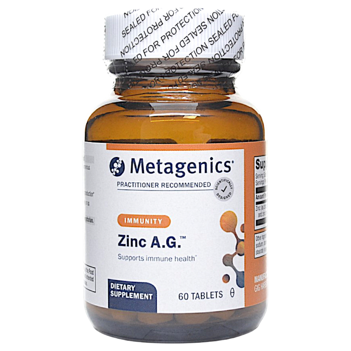 Metagenics, Zinc A.G. 20 mg 60 tablets