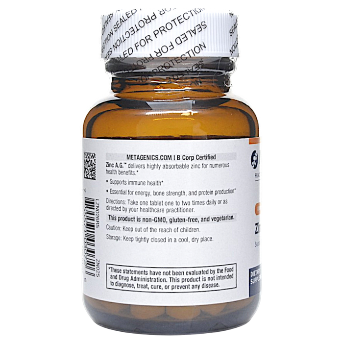 Zinc A.G. 20 mg 60 tablets Directions