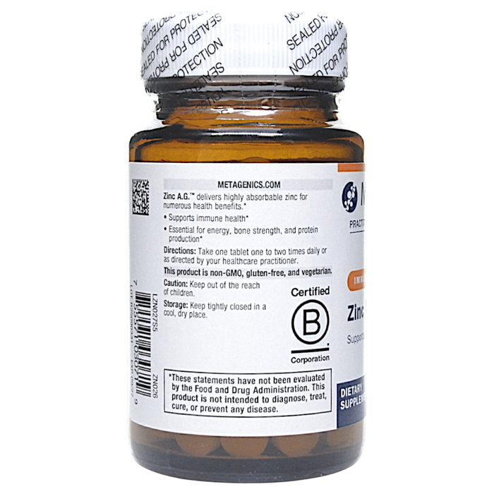 Zinc A.G. 20 mg 180 tablets Directions