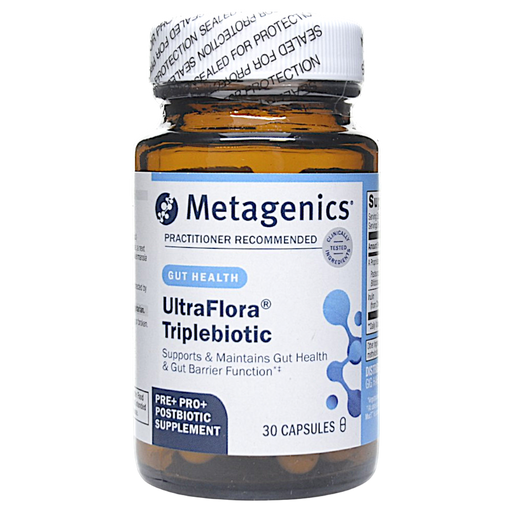 Metagenics, UltraFlora Triplebiotic with Akkermansia 30 Capsules