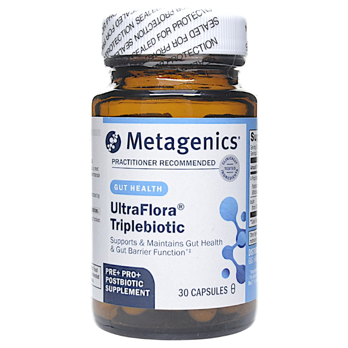 Metagenics, UltraFlora Triplebiotic with Akkermansia 30 Capsules