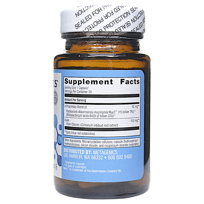 UltraFlora Triplebiotic with Akkermansia 30 Capsules Supplement Facts