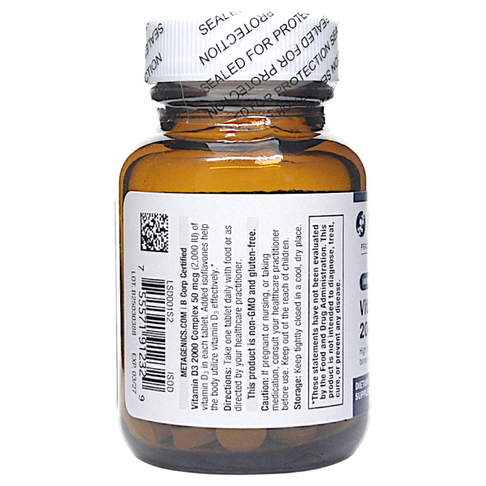 Vitamin D3 2000 Complex 90 Tablets Directions