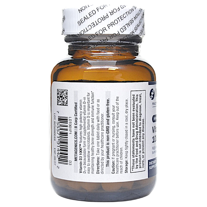 Vitamin D3 1000 120 Tablets Directions