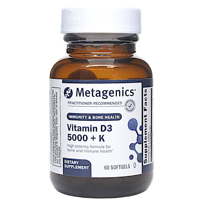 Metagenics, Vitamin D3 5000 + K 60 Softgels