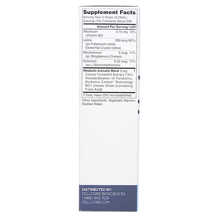 Metabolic Activator 2 oz Supplement Facts
