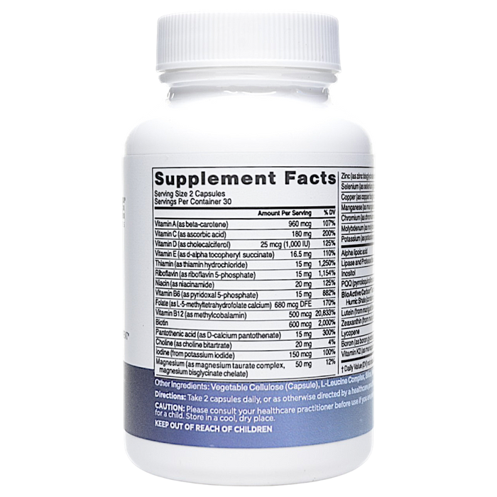 Core Nutrients 60 capsules Supplement Facts