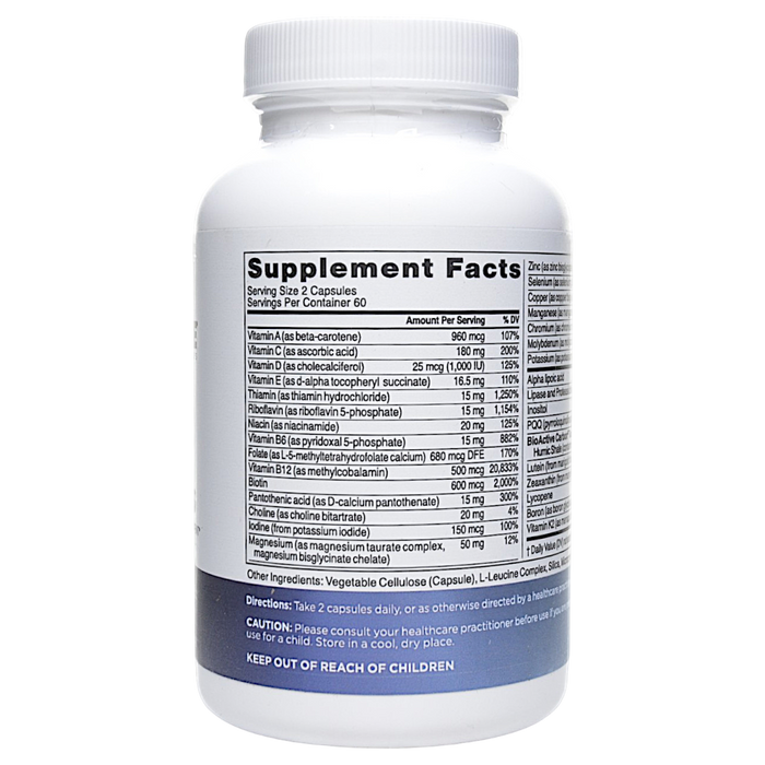 Core Nutrients 120 capsules Supplement Facts