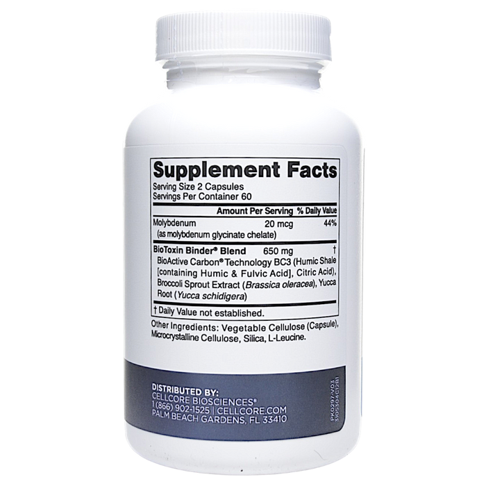 BioToxin Binder 120 capsules Supplement Facts