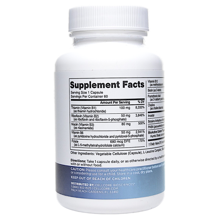 Methyl-B Complex 60 capsules Supplement Facts