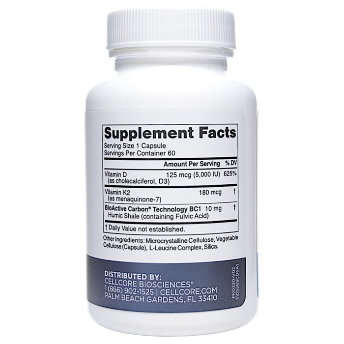 D3+K2 Pro 60 capsules Supplement Facts