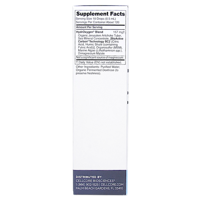HydrOxygen 2 fl oz Supplement Facts