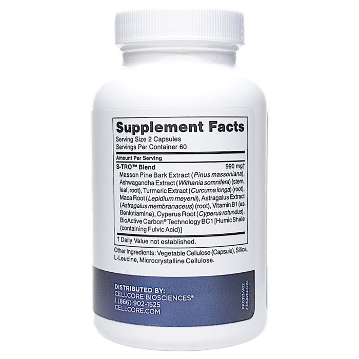 S-TRO 120 capsules Supplement Facts