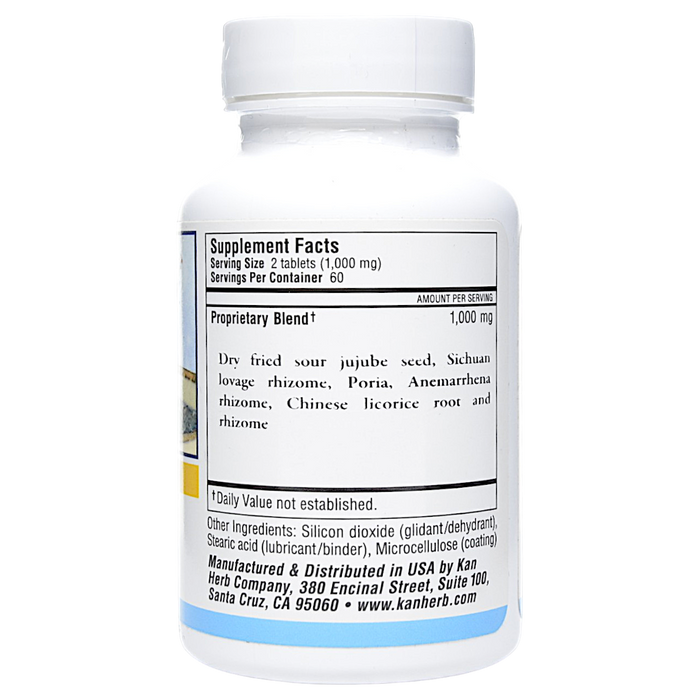 Zizyphus Sleep Formula 120 tablets Supplement Facts