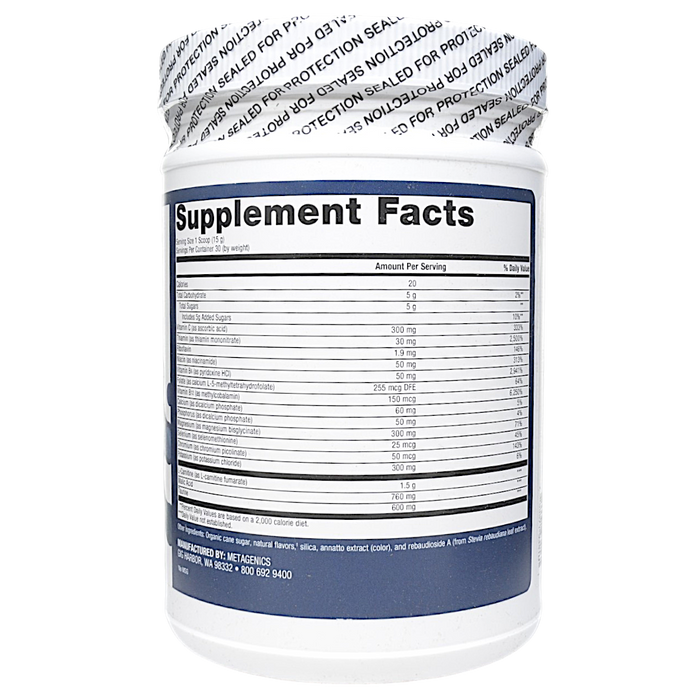 MitoVive Orange 30 Servings Supplement Facts