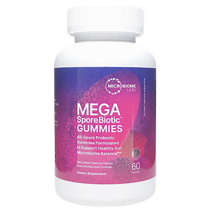 Microbiome Labs, MegaSporeBiotic Gummies 60 ct