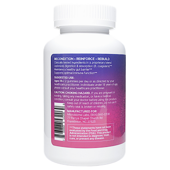 MegaSporeBiotic Gummies 60 ct Suggested Use