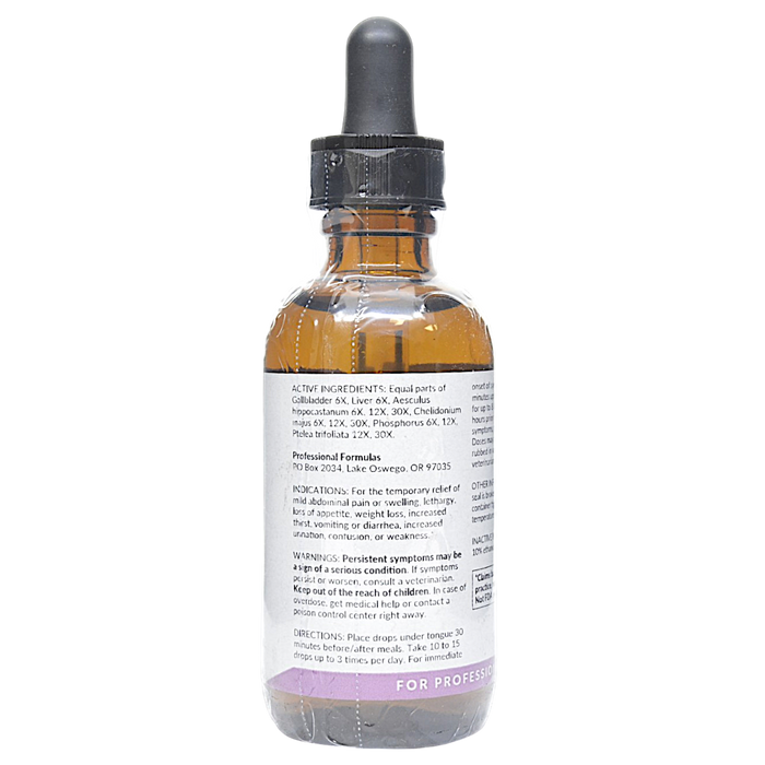 Liver Aid 2 oz Active Ingredients