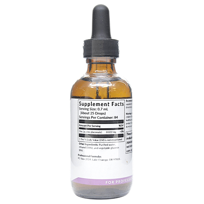 Zinc Oligo 2 oz Supplement Facts