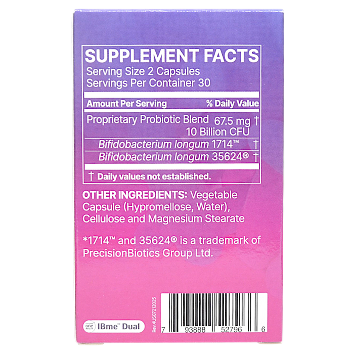 Gut-Brain Reset 60 caps Supplement Facts