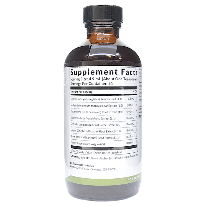 Verbascum Complex 8.4 oz Supplement Facts